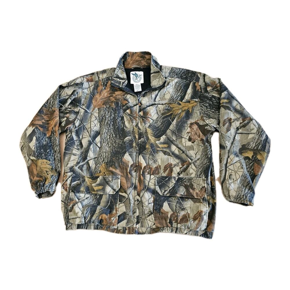 Wells Creek Outfitters Realtree Camo Jacket Mens Large Hunting Full Zip